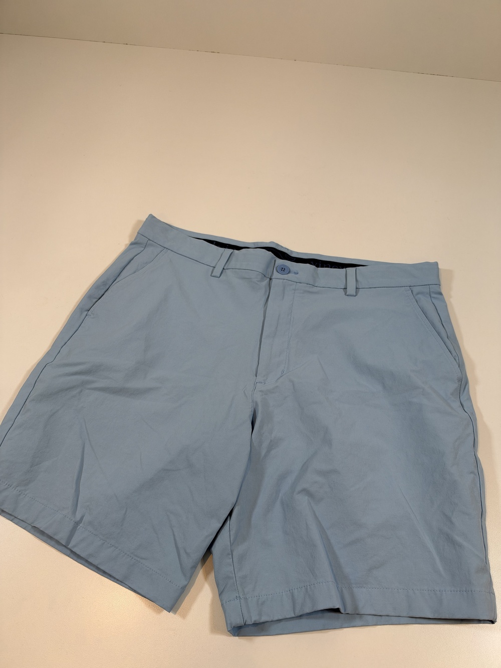 Vineyard Vines Performance Shorts Mens 35 Blue Chino 8" Inseam Stretch Casual